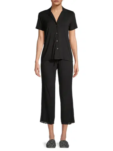 Natori Women's Feathers Essentials Pajama Set | Thumbnail 3 Natori Women's Feathers Essentials Pajama Set | Thumbnail 3