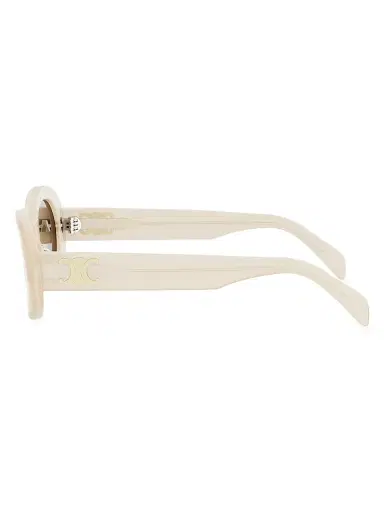CELINE Women's Triomphe 52MM Oval Sunglasses - Flax Brown | Thumbnail 5