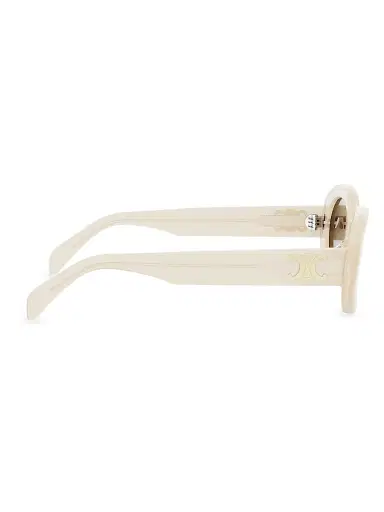 CELINE Women's Triomphe 52MM Oval Sunglasses - Flax Brown | Thumbnail 9