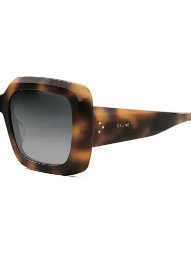 CELINE Women's Bold 54MM Square Sunglasses - Blonde Havana | Thumbnail 3