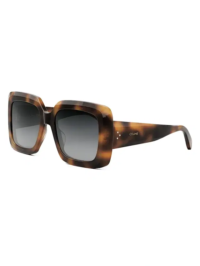 CELINE Women's Bold 54MM Square Sunglasses - Blonde Havana