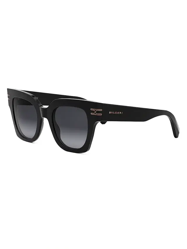 BVLGARI Women's B. ZERO1 49MM Butterfly Sunglasses - Black Grey Gradient