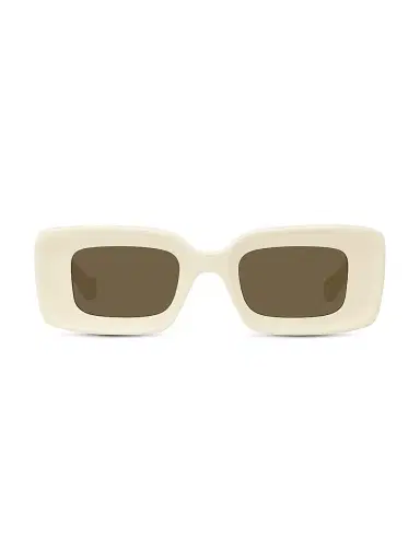 Loewe Women's Chunky Anagram Rectangle Sunglasses | Thumbnail 2