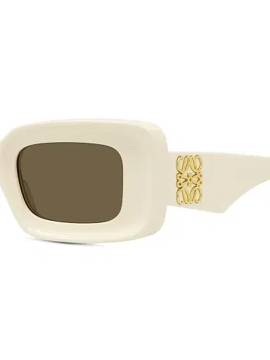 Loewe Women's Chunky Anagram Rectangle Sunglasses | Thumbnail 3