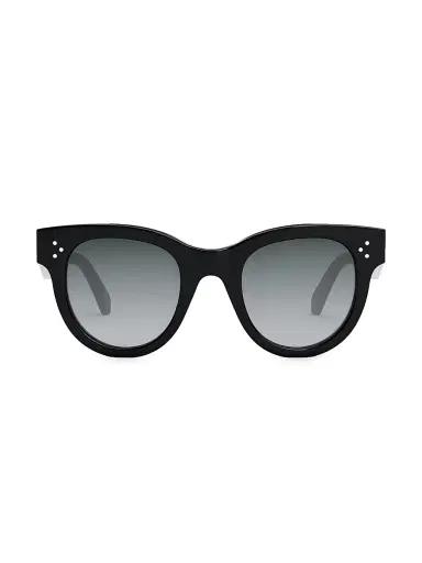 CELINE Women's 48MM Havana Square Sunglasses - Shiny Black | Thumbnail 2