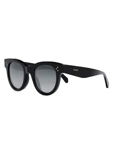 CELINE Women's 48MM Havana Square Sunglasses - Shiny Black | Thumbnail 1