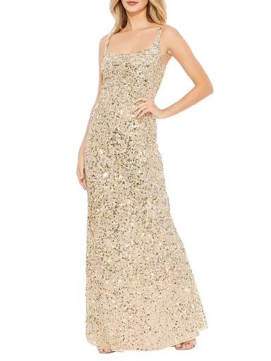 Mac Duggal Women's Sleeveless Sequined Slip Gown - Black - Size 12 | Thumbnail 2 Mac Duggal Women's Sleeveless Sequined Slip Gown - Black - Size 12 | Thumbnail 2