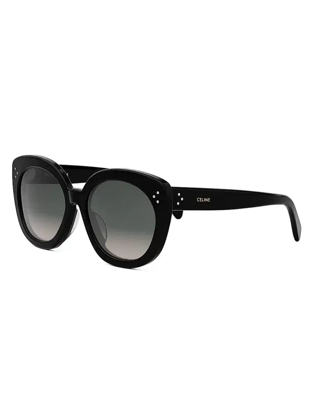 CELINE Women's Three Dots 56MM Butterfly Sunglasses - Gradient Grey Black