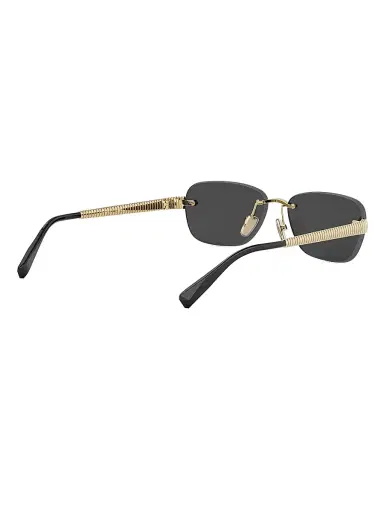 BVLGARI Women's Tubogas 55MM Rectangular Sunglasses - Gold Black | Thumbnail 5 BVLGARI Women's Tubogas 55MM Rectangular Sunglasses - Gold Black | Thumbnail 5