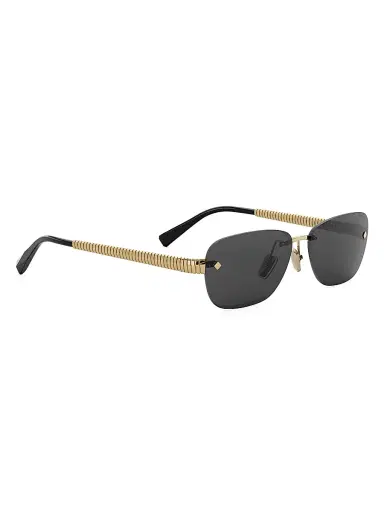 BVLGARI Women's Tubogas 55MM Rectangular Sunglasses - Gold Black | Thumbnail 7 BVLGARI Women's Tubogas 55MM Rectangular Sunglasses - Gold Black | Thumbnail 7