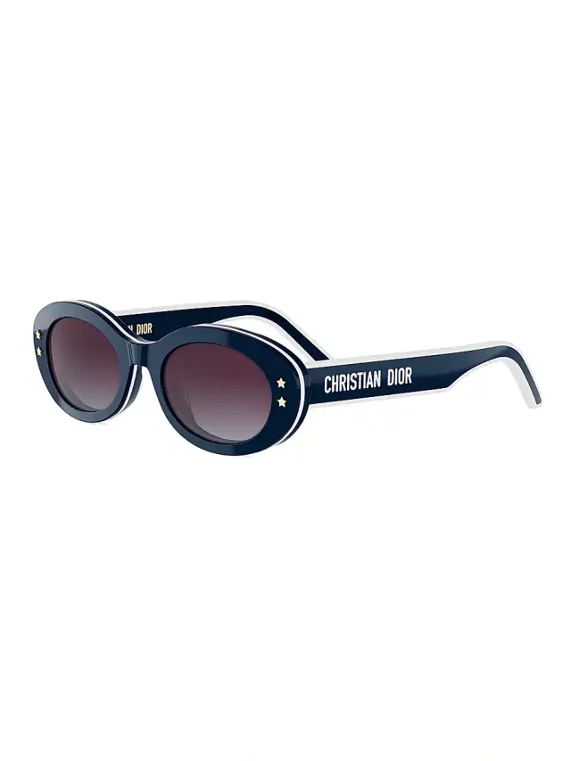 Dior Women's Pacific B4I 51MM Oval Sunglasses - Shiny Blue And Gradient Bordeaux