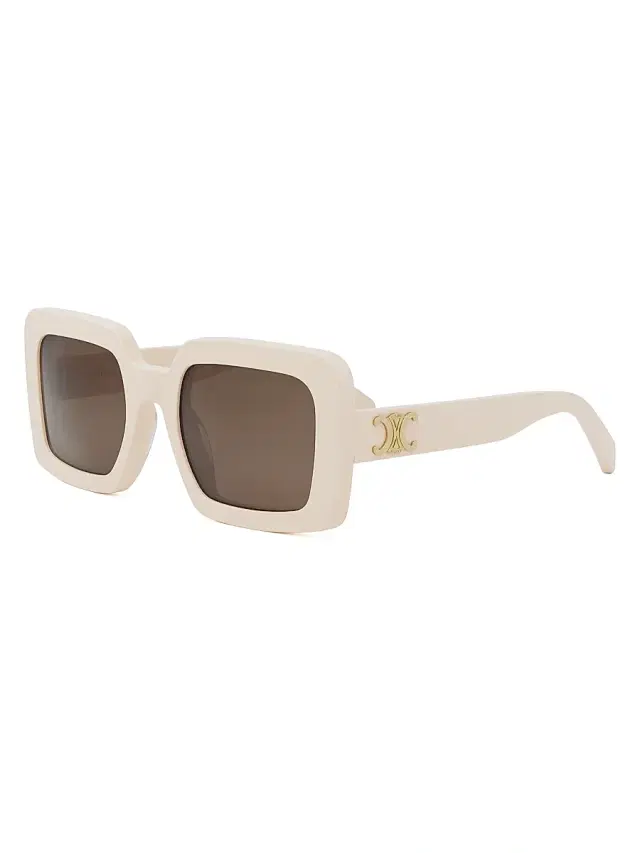 CELINE Women's Triomphe 56MM Square Sunglasses - Brown Light Beige