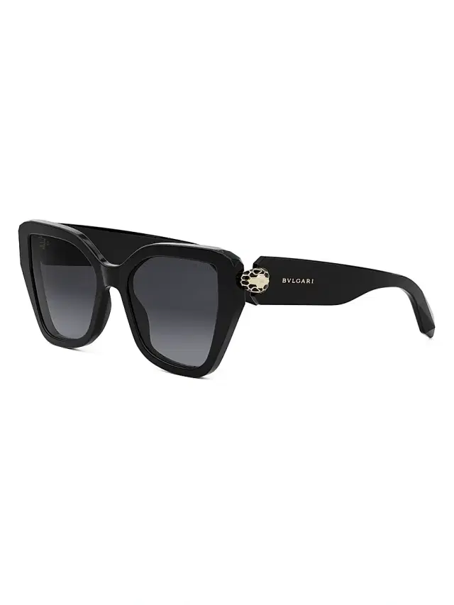 BVLGARI Women's Serpenti 53MM Butterfly Sunglasses - Gradient Black