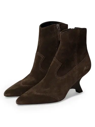 Simkhai Women's Shadow 75MM Suede Western Boots - Cacao | Thumbnail 3