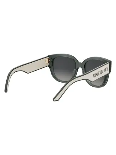 Dior Women's DiorPacific B2I 55MM Butterfly Sunglasses - Dark Green Smoke Gradient | Thumbnail 6