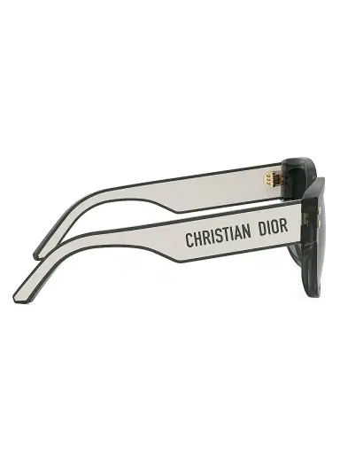 Dior Women's DiorPacific B2I 55MM Butterfly Sunglasses - Dark Green Smoke Gradient | Thumbnail 7