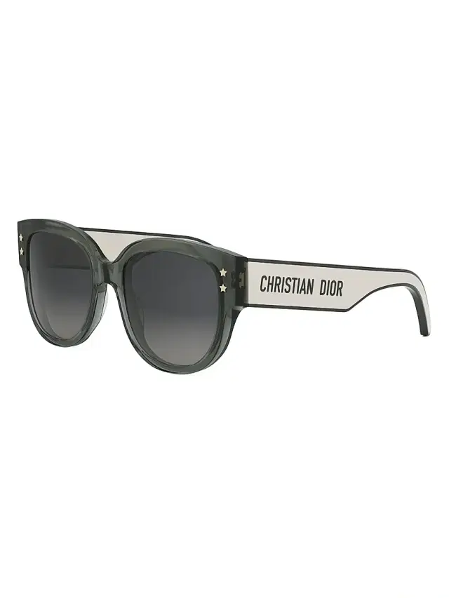 Dior Women's Pacific B2I 55MM Butterfly Sunglasses - Dark Green Smoke Gradient
