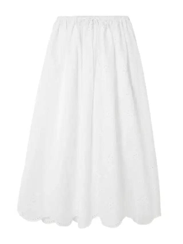 Matteau Scalloped Broderie Anglaise Cotton Midi Skirt