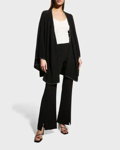 Lafayette 148 New York Mesh Jersey V-Neck Tank | Thumbnail 3