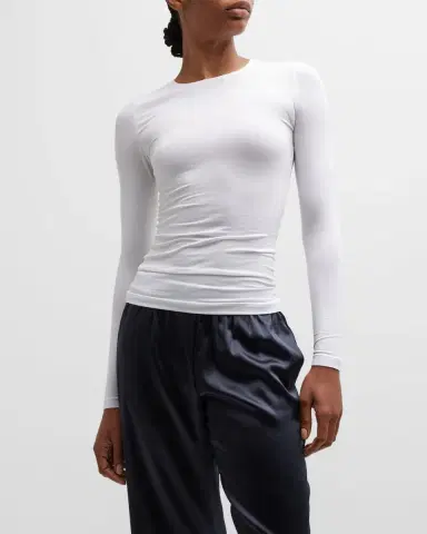Hanro Soft Touch Long-Sleeve Top | Thumbnail 2