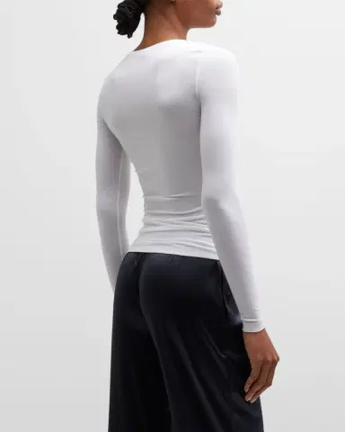 Hanro Soft Touch Long-Sleeve Top | Thumbnail 5