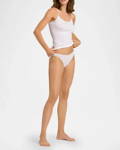 Hanro Seamless High-Cut Cotton Briefs | Thumbnail 2