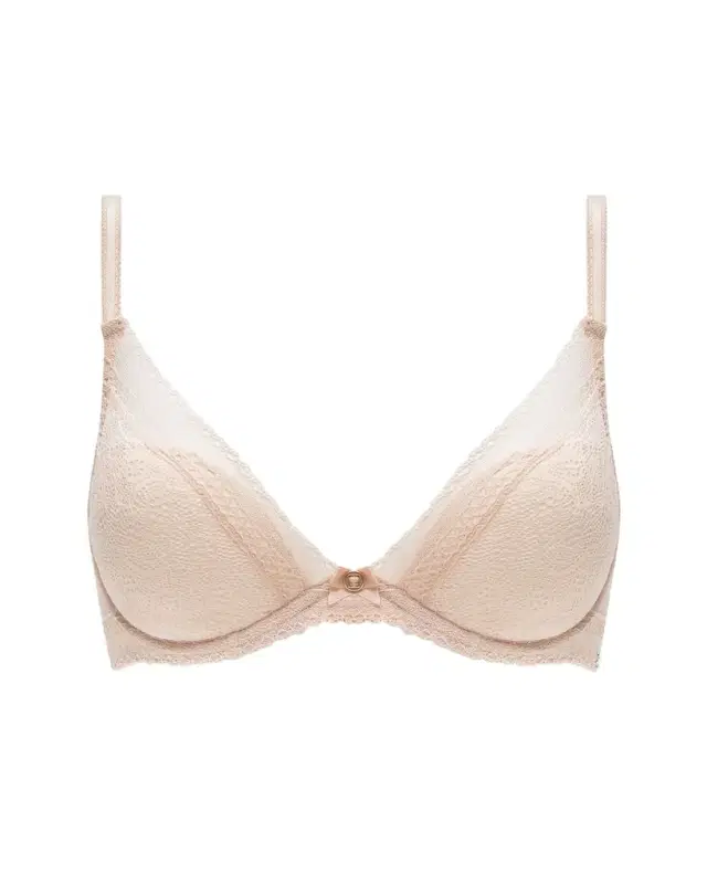 Chantelle Festivite Lace Plunge Bra, Bright Pink