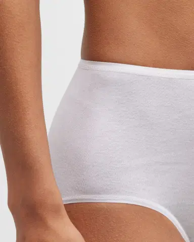 Hanro Cotton Seamless Satin-Trim Briefs | Thumbnail 5