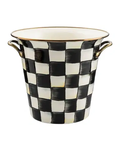 MacKenzie-Childs Courtly Check Enamel Wine Cooler | Thumbnail 1 MacKenzie-Childs Courtly Check Enamel Wine Cooler | Thumbnail 1
