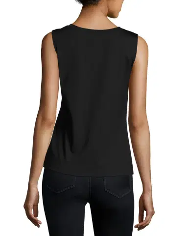 Lafayette 148 New York Stretch Cotton Scoop Neck Tank | Thumbnail 2 Lafayette 148 New York Stretch Cotton Scoop Neck Tank | Thumbnail 2