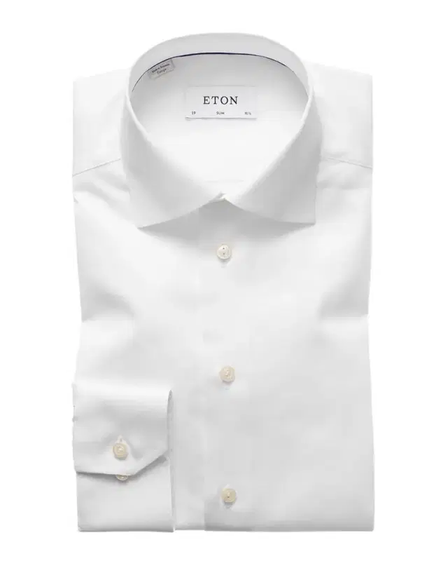 Eton Slim-Fit Twill Dress Shirt
