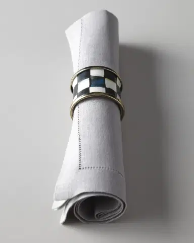 MacKenzie-Childs Four Courtly Check Napkin Rings | Thumbnail 1