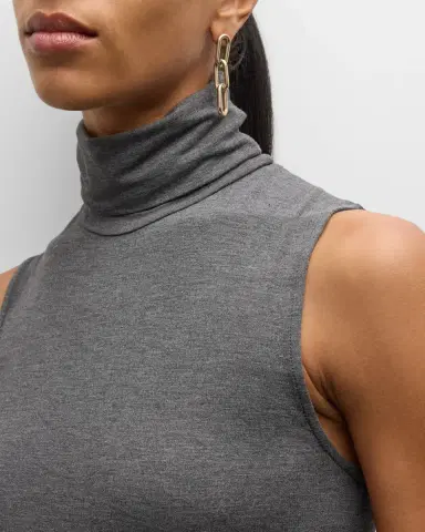 Majestic Filatures Soft Touch Sleeveless Stretch Turtleneck | Thumbnail 5 Majestic Filatures Soft Touch Sleeveless Stretch Turtleneck | Thumbnail 5
