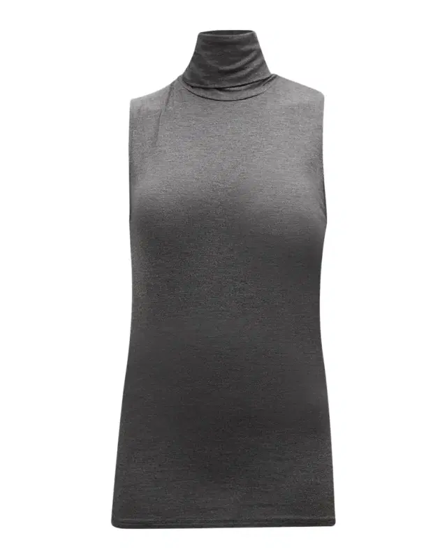 Soft Touch Sleeveless Stretch Turtleneck Soft Touch Sleeveless Stretch Turtleneck