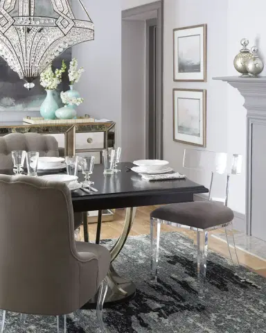 Interlude Home Tristan Acrylic Klismos Chair | Thumbnail 2