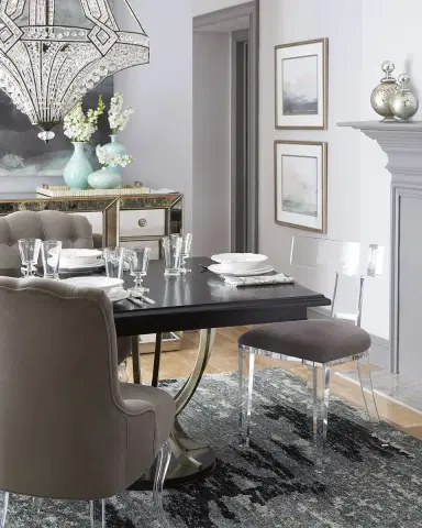 Interlude Home Tristan Acrylic Klismos Chair | Thumbnail 5