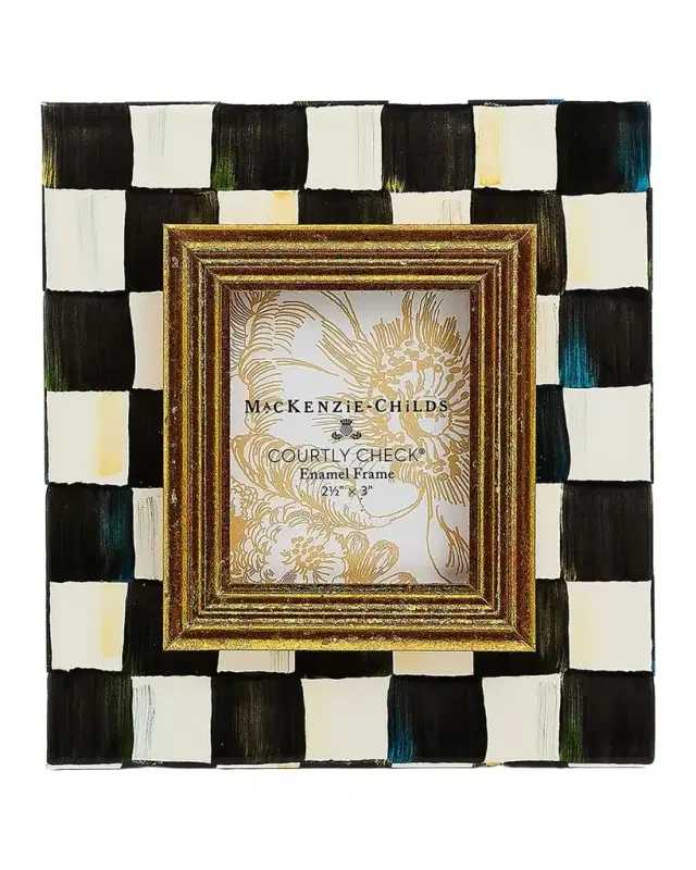 MacKenzie-Childs Courtly Check Enamel Frame