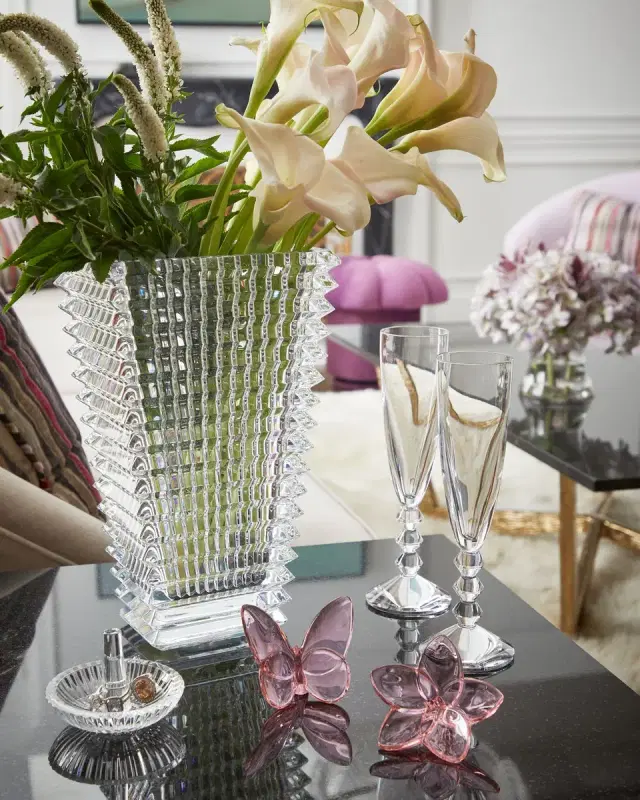 Baccarat Tall Rectangular Eye Vase