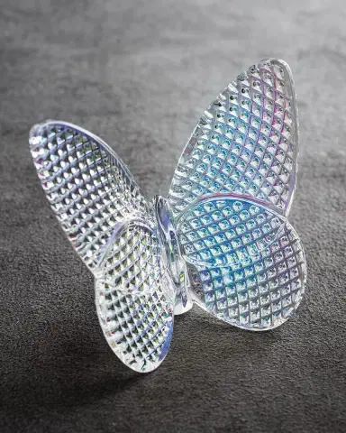 Baccarat 2.5" Lucky Crystal Clear Diamante Butterfly | Thumbnail 2