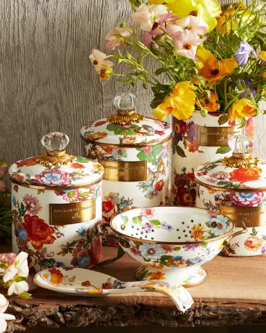 MacKenzie-Childs Small Flower Market Canister | Thumbnail 3