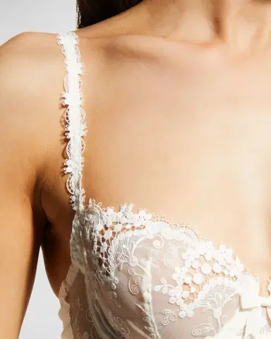 Simone Perele Wish Lace Demi Cup Bra | Thumbnail 5 Simone Perele Wish Lace Demi Cup Bra | Thumbnail 5