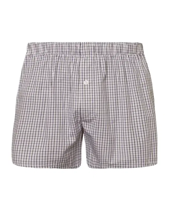 Hanro Men 's Fancy Woven Cotton Boxers