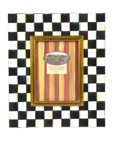MacKenzie-Childs Courtly Check Enamel Frame | Thumbnail 1 MacKenzie-Childs Courtly Check Enamel Frame | Thumbnail 1