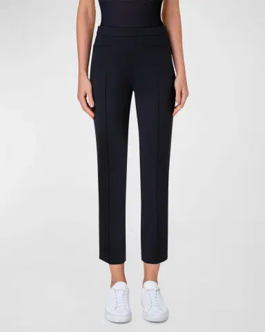 Akris punto Franca Mid-Rise Cropped Pants | Thumbnail 2 Akris punto Franca Mid-Rise Cropped Pants | Thumbnail 2