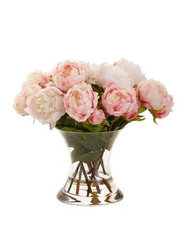 John-Richard Collection Peonies N Pink Faux-Floral Arrangement | Thumbnail 1