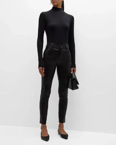 MAJESTIC FILATURES Soft Touch Mock Turtleneck Top | Thumbnail 2