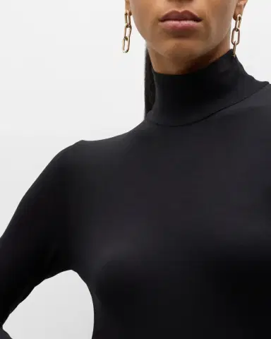 MAJESTIC FILATURES Soft Touch Mock Turtleneck Top | Thumbnail 4
