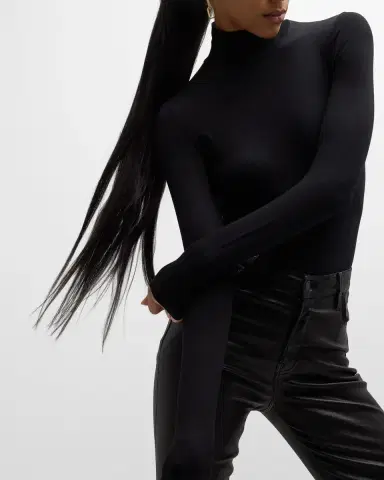 MAJESTIC FILATURES Soft Touch Mock Turtleneck Top | Thumbnail 6