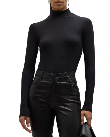 MAJESTIC FILATURES Soft Touch Mock Turtleneck Top | Thumbnail 1