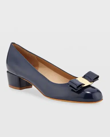 Ferragamo Vara Bow Leather Low Pumps | Thumbnail 2 Ferragamo Vara Bow Leather Low Pumps | Thumbnail 2